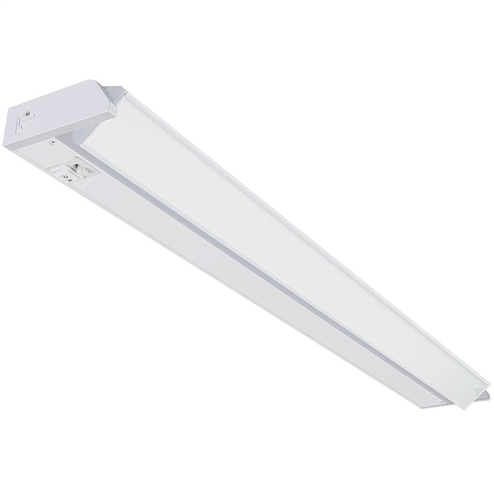 Adjustable LED Under Cabinet Lighting 33 inch, 16 Watt, White, with swivel  lens, changeable color temperature and hi-low switch