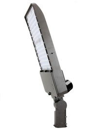 250 Watt LED Parking Lot Area Light - Slipfitter Mount with Photocell - 34500 Lumens - 5000K Daylight - 480V - Bronze Finish