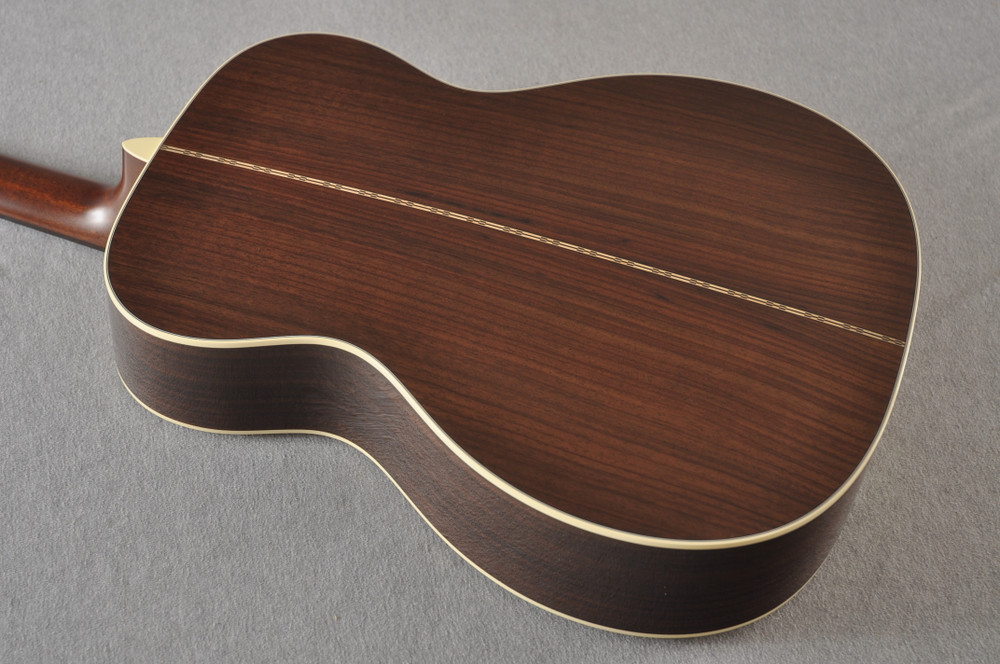 Martin Custom Shop OM Style 28 Adirondack Acoustic Guitar #2683610 - Back Angle 