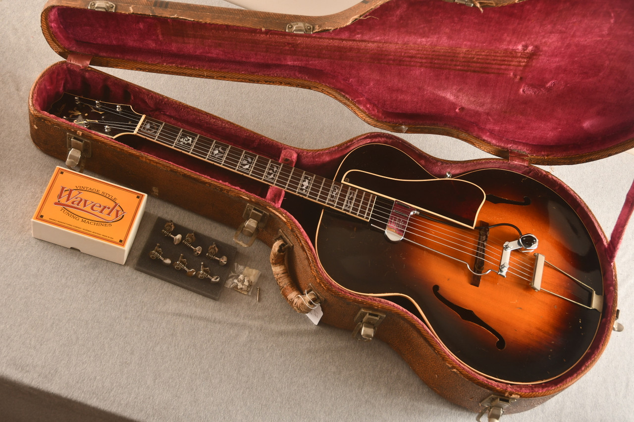 1936 Gibson L-7 w/ OHSC DeArmond FHC + Kent Armstrong Pup #93412