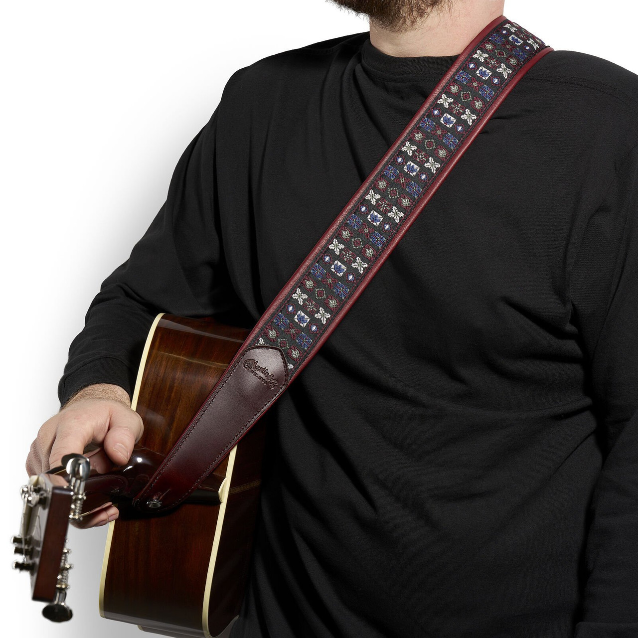 Martin Retro Jacquard Leather Strap - 18A0188 - GuitarHotline.com