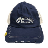 Martin Guitar Hat - Blue Baseball Cap - Holds Pick - 18NH0047