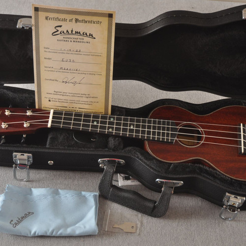 Eastman EU3S Soprano Ukulele – Solid Mahogany Top, Back & Sides - View 2
