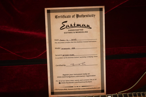 Eastman MDO605 Octave Mandolin Acoustic Electric – Solid Spruce & Maple - View 3