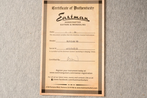 Eastman AC522CE-GB Grand Auditorium Acoustic Guitar LR Baggs - View 2