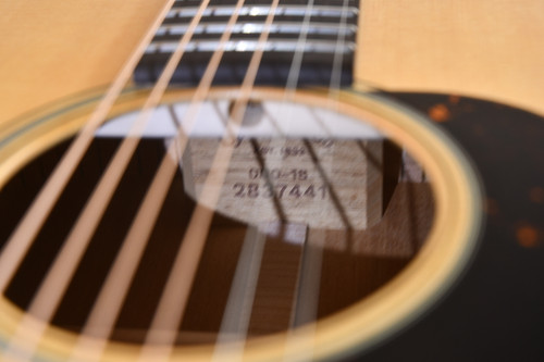Martin 000-18 Standard Acoustic Guitar #2837441 - Serial