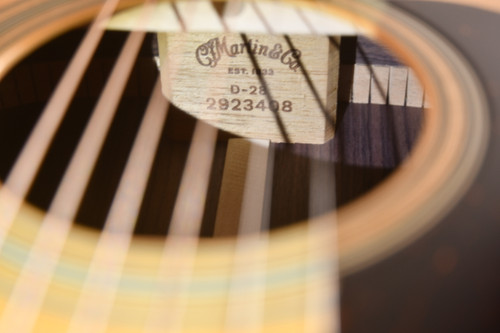 2025 Martin D-28 Refreshed Standard Acoustic Guitar #2923408 - Neck Block