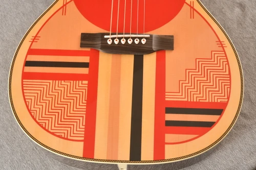 Martin Custom Shop Art Americana Backbone 00-28 Engelmann #2767237 — Acoustic Guitar