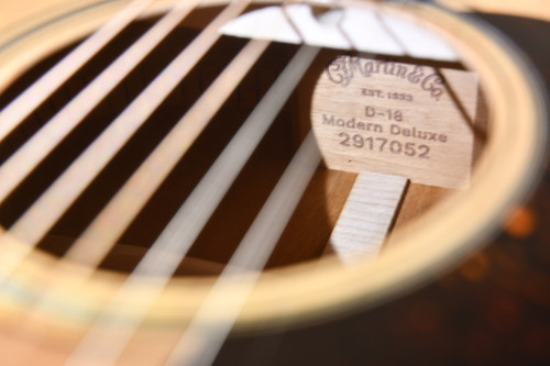 Martin D-18 Modern Deluxe Acoustic Guitar #2917052 - Serial Number