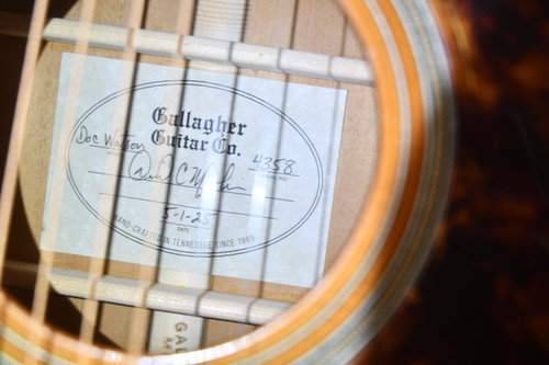 2025 Gallagher Doc Watson #4358 - Label