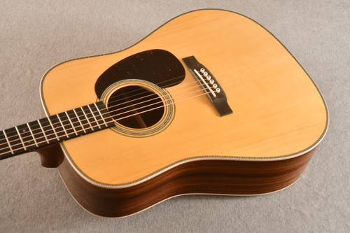 2025 Martin Custom Shop HD-28 Adirondack 45 Rosette Maple Binding #2959974 - Top Angle