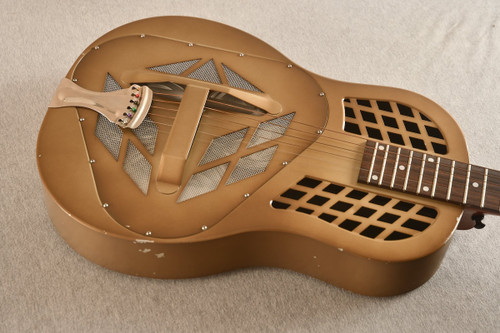 2009 National NRP Tricone Antique Brass Burst #15353 - Top