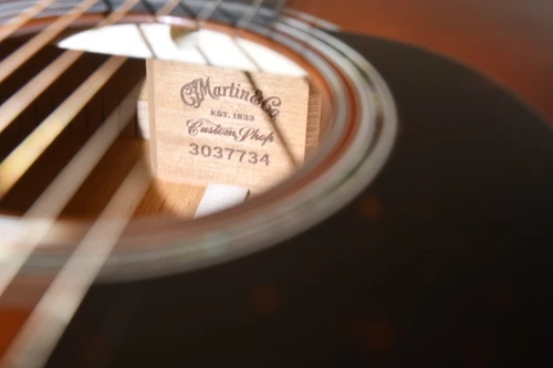 Martin Custom Shop D-18 Burst 45 Style Rosette #3037734 — Dreadnought Acoustic Guitar - Neck Block