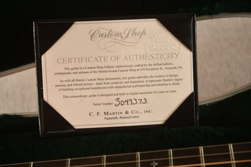 Martin Custom Shop HD-28 Adirondack #3049373 — Dreadnought Acoustic Guitar - View 3