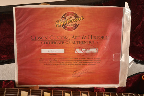 Gibson R8 1958 Reissue Plain Top Les Paul Electric Guitar (2006) #8 6250 - Certificate