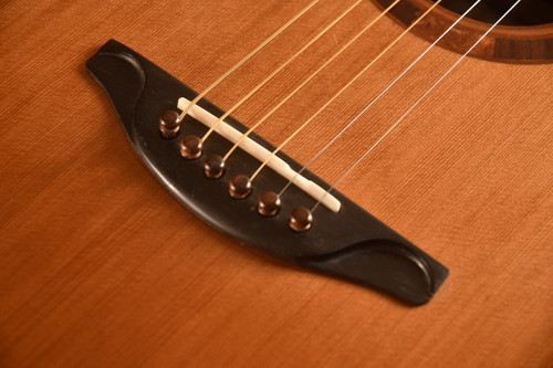 Saville Baritone Guitar (2009) Cedar / Rosewood #15 — Bridge