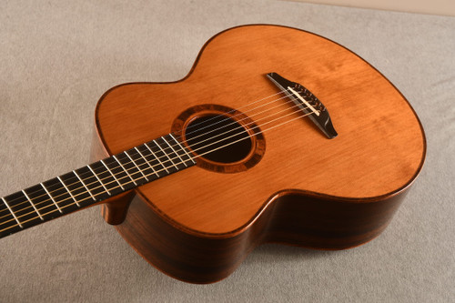Saville Baritone Guitar (2009) Cedar / Rosewood #15 — Top Angle