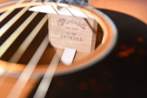Martin D-18 Satin Burst (2024) K&K Pickup #2819353 — Neck Block