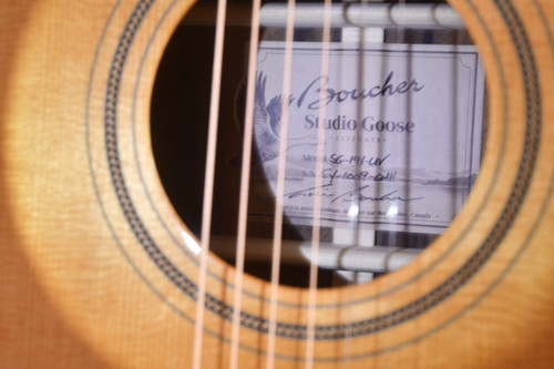 Boucher SG-191-UV Ebony (2026) — Label