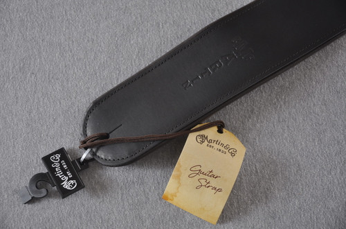 Custom Leather Guitar Strap - Deluxe Brown - Martin 18A0028 -  GuitarHotline.com