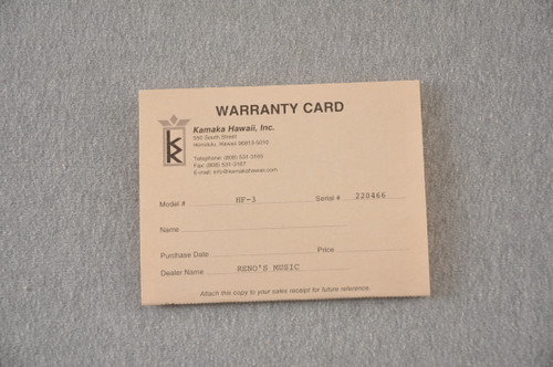 Kamaka HF-3 Tenor Ukulele Made In Hawaii - Hawaiian Koa - 220466 - View 2