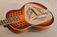 Royall Wood Body Tricone Resonator Burst - Top Angle
