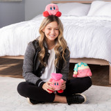Club Mocchi-Mocchi- Sleeping Kirby Junior Plush Toy, 6 inch T12785
