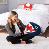 Club Mocchi- Mocchi- Super Mario™ Chain Chomp Mega Plush Toy, 15 inch