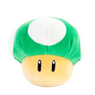 Club Mocchi- Mocchi- Super Mario™ 1-Up Mushroom Junior Plush Toy, 6 inch T12792N
