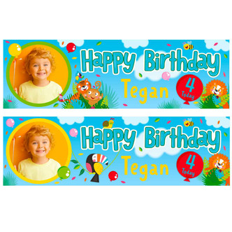 Jungle Fun Personalised Wall Banners (2 PACK) Photo