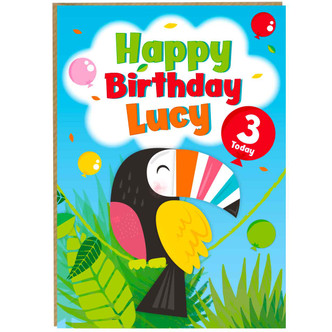 Jungle Fun Toucan Personalised Card