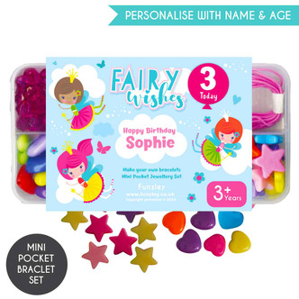 1A) Fairy Wishes Mini Personalised Pocket Bracelet set