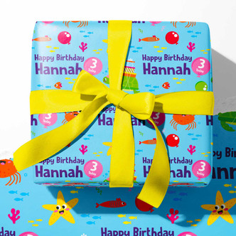 Under the sea Personalised Wrapping Paper