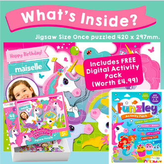 Rainbow Unicorns 48 Piece jigsaw
