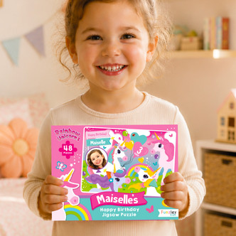 Rainbow Unicorns 48 Piece jigsaw