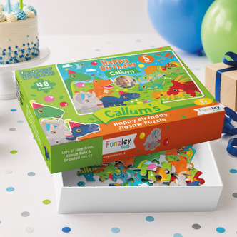Dinosaur Birthday 48 Piece jigsaw