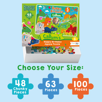 Dinosaur Birthday 48 Piece jigsaw