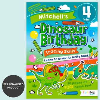 Dinosaur Birthday Tracing Book Dinosaur Birthday Tracing Book