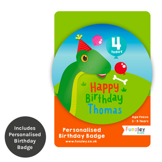 Dinosaur Bday Memory skills Numbers Gift Box