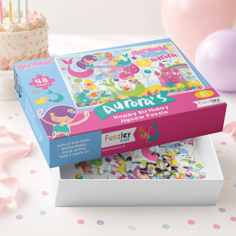 Personalised Mermaid Wishes Birthday Jigsaw Puzzle