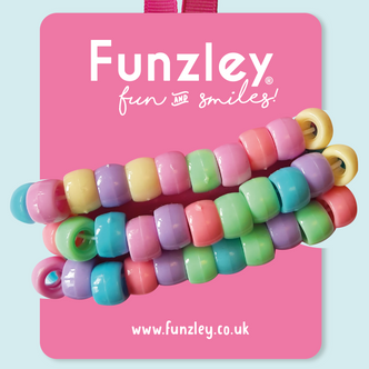 3 x pastel Bead Bracelet set