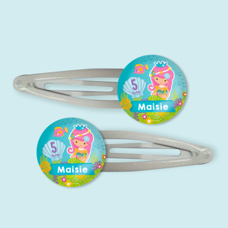 Pretty Mermaids Bday Hair Clips Gift