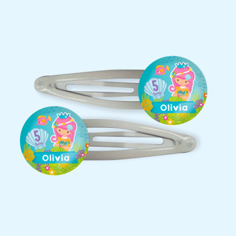 Pretty Mermaids Bday Hair Clips Gift