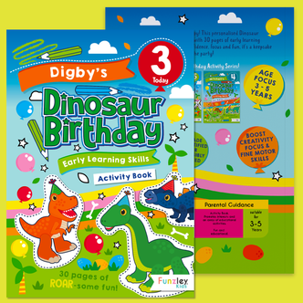 Dinosaur Birthday Activity Book