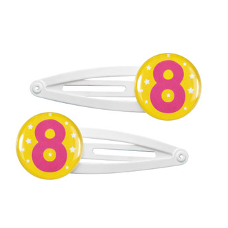 Funzley Birthdays Number 8 Hair Clips