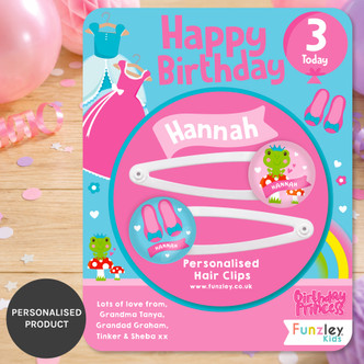 Birthday Princess Hair Clips
