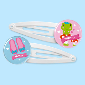 Personalised Birthday Princess Hair Clips