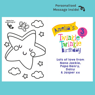Twinkle Twinkle Birthday Card