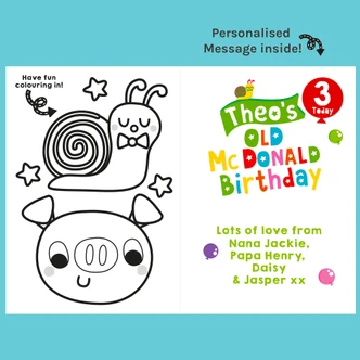 Old McDonald Birthday Card