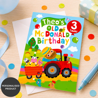 Old McDonald Birthday Card